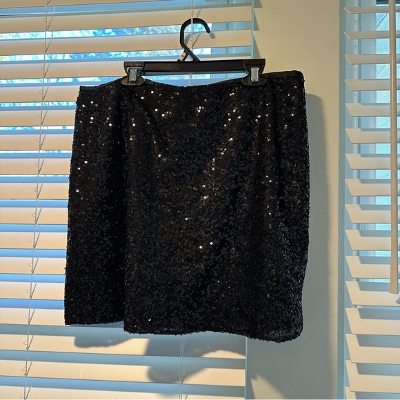 J. Crew Black Sequin Skirt - Picture 6 of 7